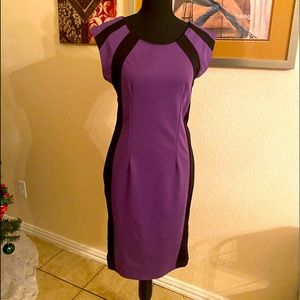 Purple and Black Body Con